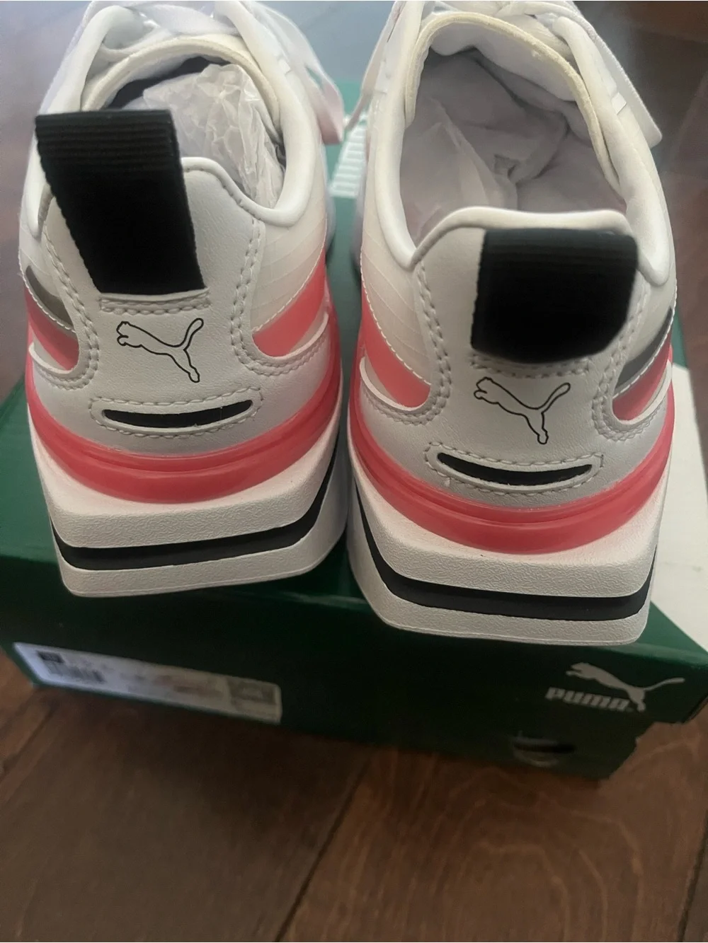 NIB Puma Kosmo Rider white/ sunset pink
Sz 10 - Picture 5 of 10